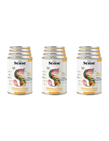 Pack 12 Latas Pollo & Pato Adulto LATA 380gr - Dibaq Sense