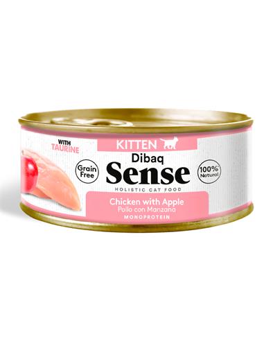 Pollo con Manzana Gato LATA 70gr - Dibaq Sense